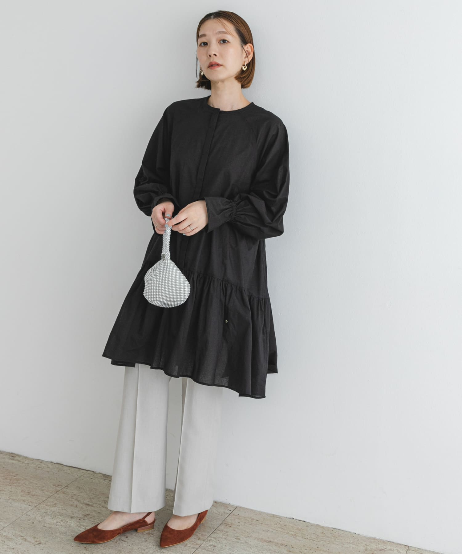 送料無料 通販 激安 F by コットンボイルミニワンピース[RA46-26F601]｜URBAN ROSSO チュニック
