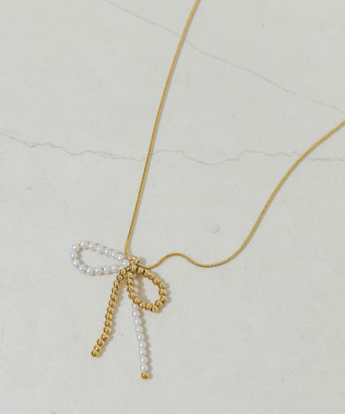 24B◇主役級ネックレス♪】CHANEL ネックレス リボン CCロゴ