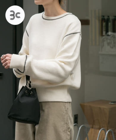 新品 Oeuf ウフ フルーツ フーディー ニット