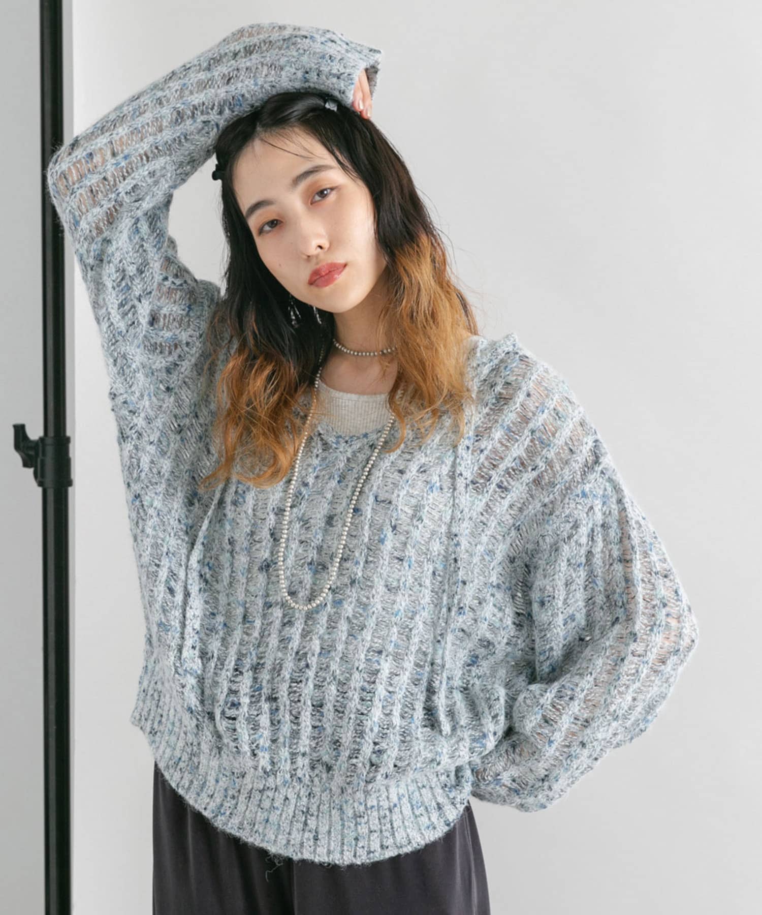 PRE ORDER】2WAY SHORT KNIT/NAVY – MYNE
