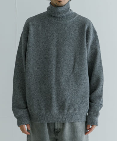 【スーパーセール】 crepuscule Moss Stitch Turtle Neck[UM46-2403-002]｜URBAN トップス