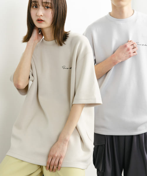 『一部WEB限定カラー』『ユニセックス』シシュウダンボールポンチショートスリーブTシャツ