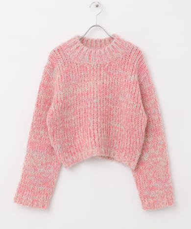 Et demain　candy crop knit - Pink