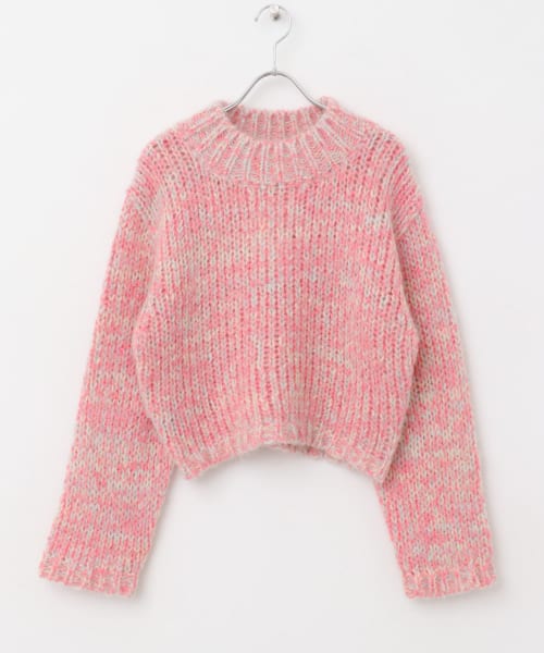 Et demain　candy crop knit - Pink