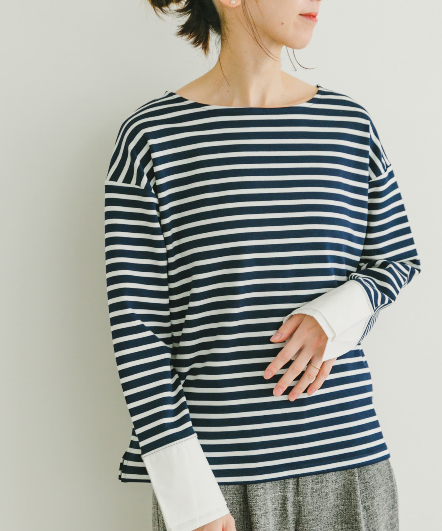 ボートネックボーダーロングTシャツ[IT47-21A007]｜URBAN RESEARCH公式ファッション通販
