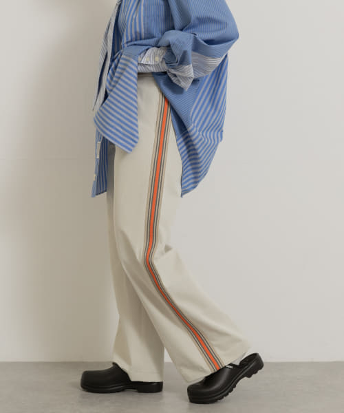 米富繊維　KNIT SIDELINE PANTS-WOMEN