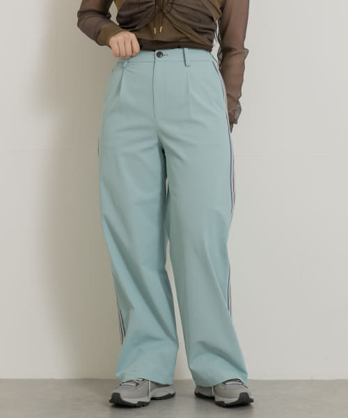米富繊維　KNIT SIDELINE PANTS-WOMEN