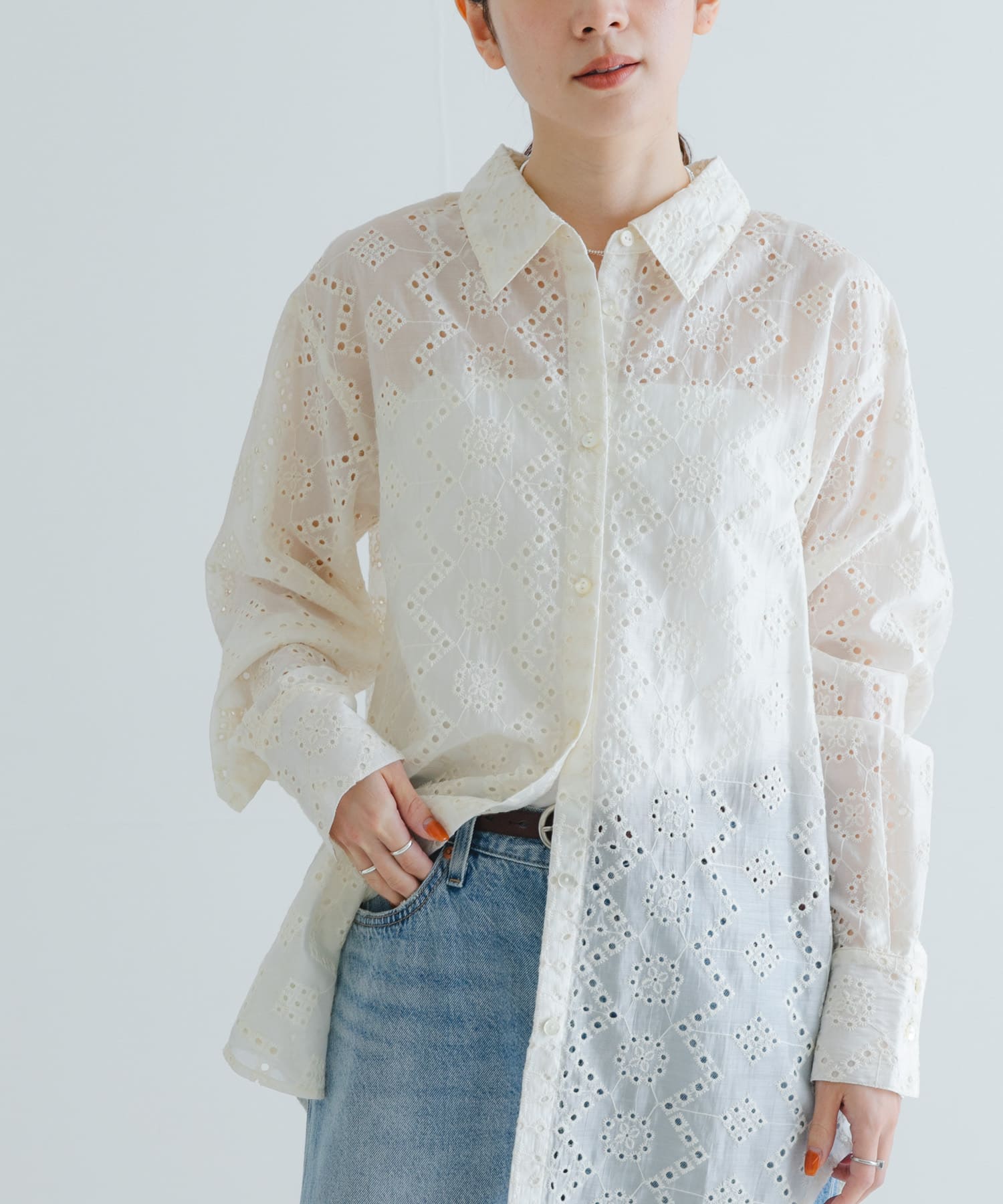 売れ筋がひクリスマスプレゼント！ 刺繍レースオーバーシャツ[URA4-23L003]｜URBAN RESEARCH公式 トップス