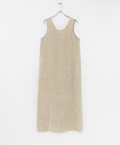 ATON　LINEN VELVET TANK TOP DRESS