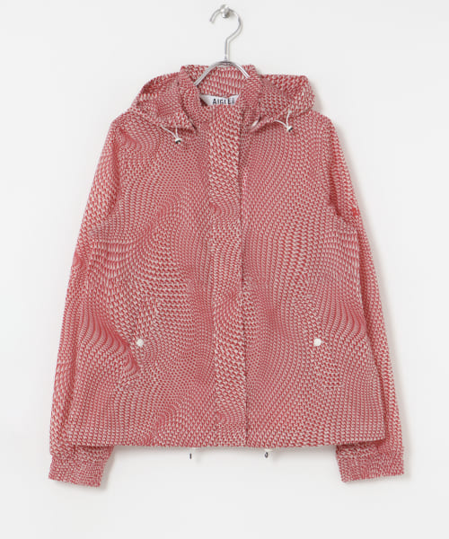 AIGLE　撥水 パッカブルプリントジャケット