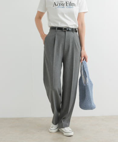 『UR TECH DRYLUXE』センタープレスストレートパンツ