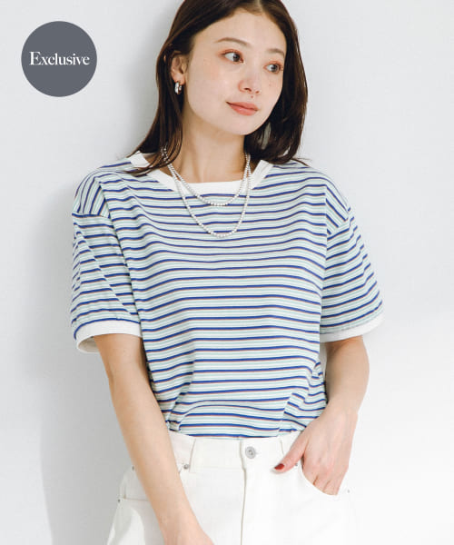 『別注』STAR&STRIPE×Sonny Label　マルチボーダーTシャツ