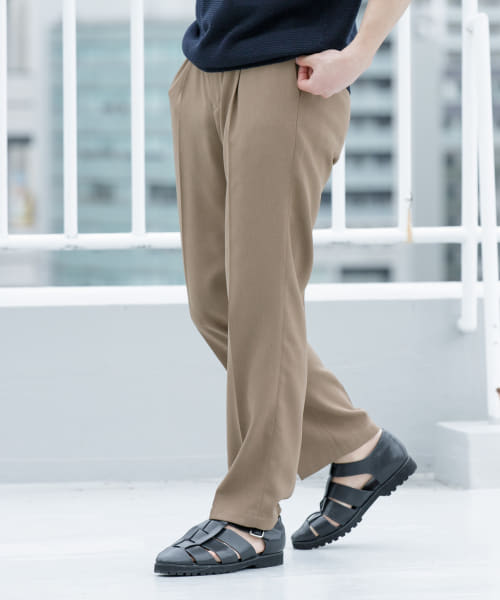 『WEB限定』『セットアップ対応』パナマ風ストレートパンツ