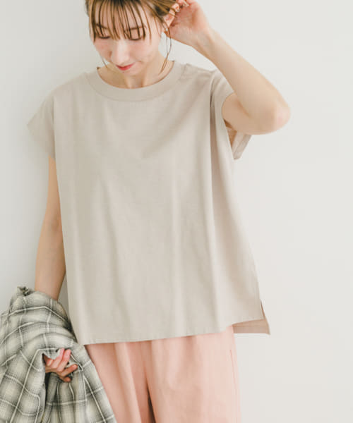 クルーネックノースリTシャツ