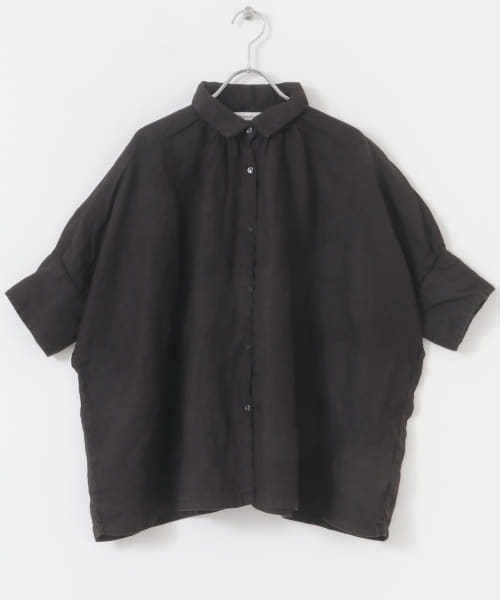Honnete　Half-Sleeve Gather Shirts