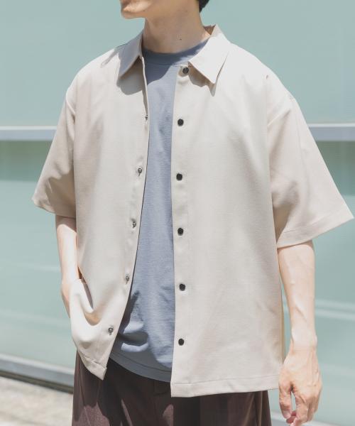 2wayストレッチスナップ半袖シャツ