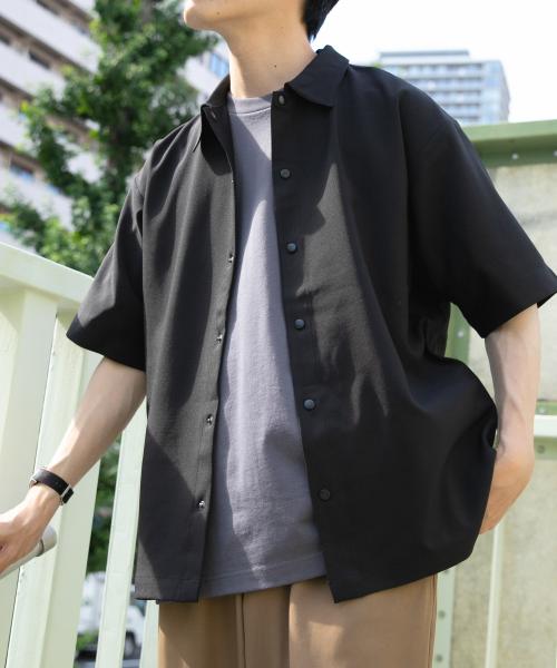 2wayストレッチスナップ半袖シャツ