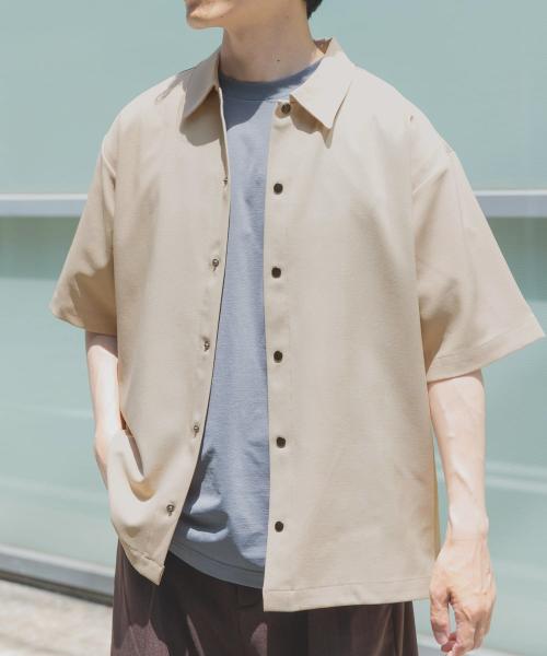 2wayストレッチスナップ半袖シャツ