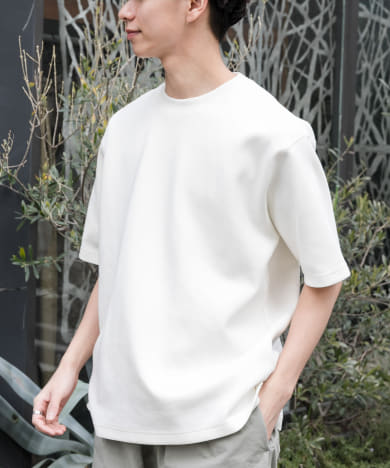 FORK&SPOON　ストレッチダンボールショートスリーブTシャツ