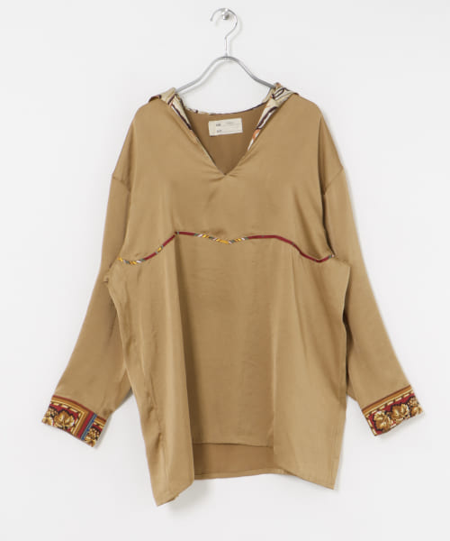 77circa　antique scarf sailor top
