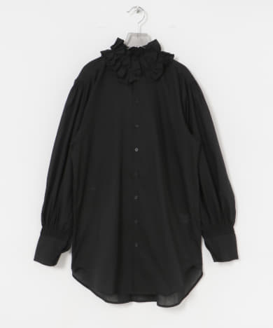 crinkle crinkle crinkle　cotton frill coller shirts