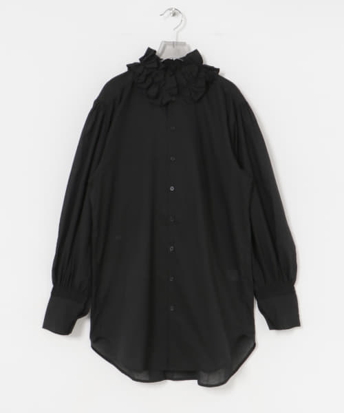 crinkle crinkle crinkle　cotton frill coller shirts