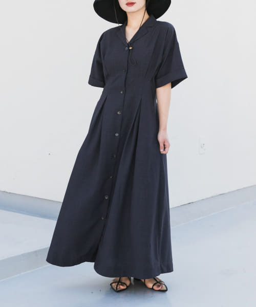 ウエストタックシャツワンピース