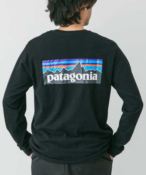 patagonia　Long-Sleeve P-6 Logo Re-T-Shirts
