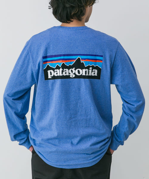 patagonia　Long-Sleeve P-6 Logo Re-T-Shirts