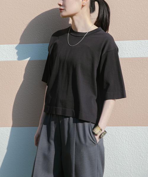 new basic　ハイゲージニットTシャツ