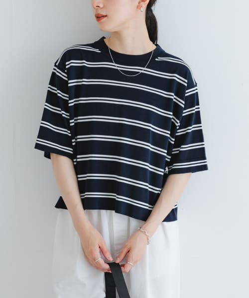 new basic　ハイゲージニットTシャツ