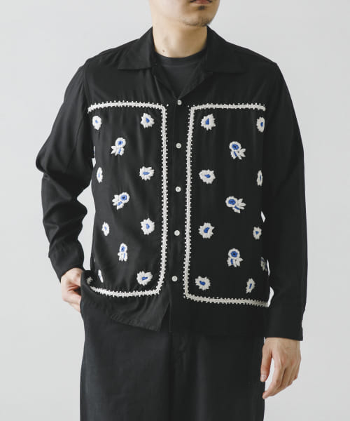 NOMARHYTHM TEXTILE　Bandana Hand Embroidery Shirts