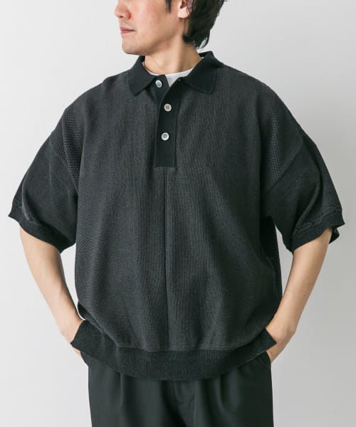 YASHIKI　Umiiro Knit Polo