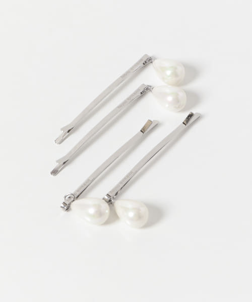 heyep　DROP PEARL HAIR PINS 4set