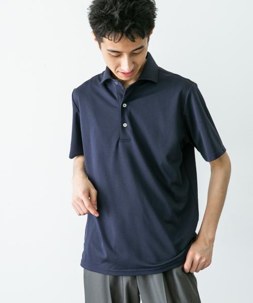 LIFE STYLE TAILOR　トリコット半袖プルオーバー