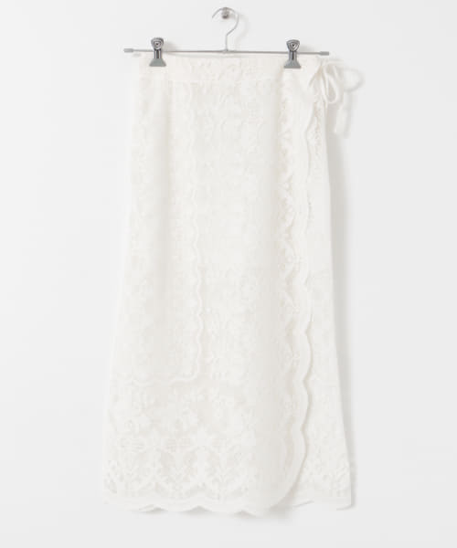 tiit tokyo　lace wrap skirt