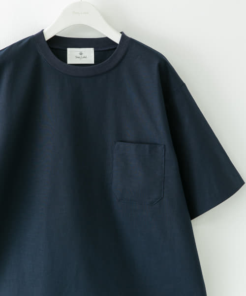 接触冷感リネン混ショートスリーブTシャツ