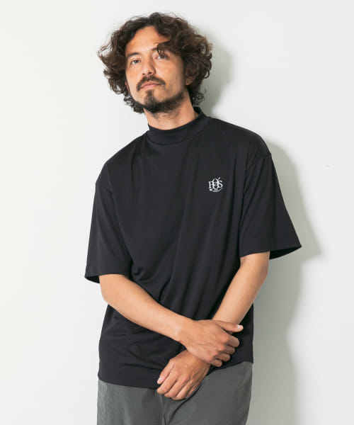 OOPS　遮熱UVカットモックネックTシャツ