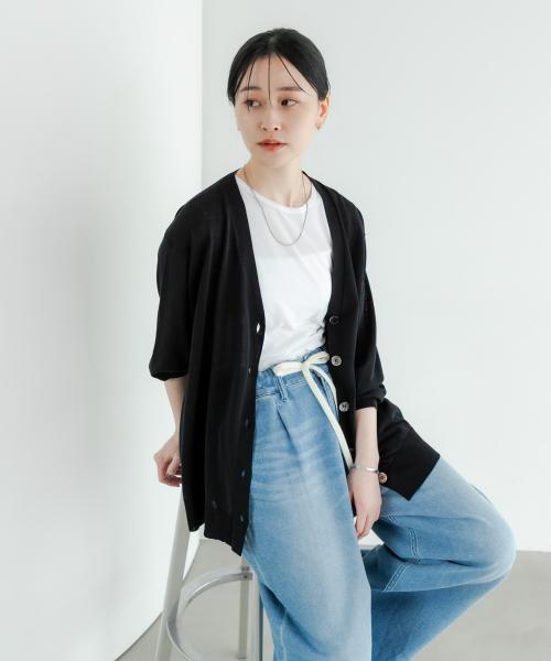 UVカット加工カーディガン