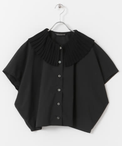 mizuiro ind　pleats collar shirts