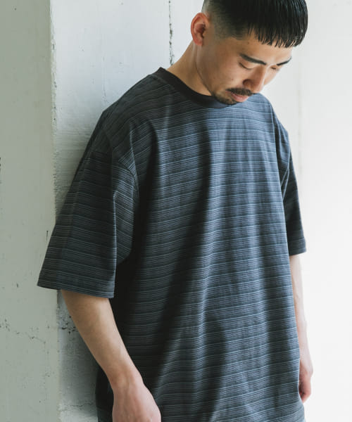 メランジボーダー ショートスリーブ Tシャツ