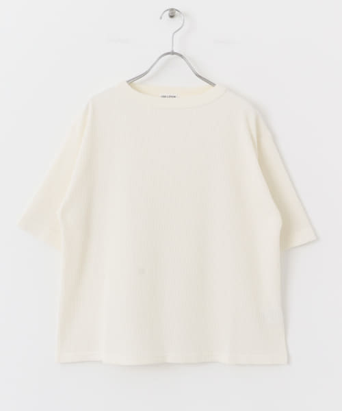 FORK&SPOON　ミニワッフル5分袖Tシャツ