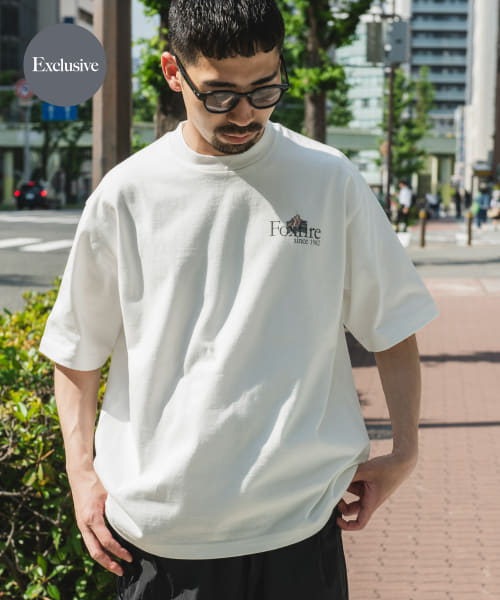『別注』Foxfire×DOORS　焚火プリントTシャツ