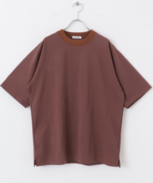 FORK&SPOON　ボーダープレーティングショートスリーブTシャツ