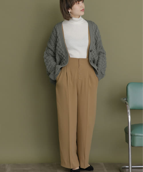 [KBF][フロントボタンサスペンダー付きパンツ]