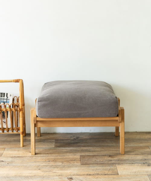 BOTHY Canvas Ottoman オーク無垢材