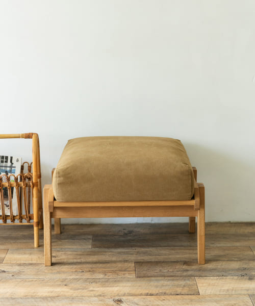BOTHY Canvas Ottoman オーク無垢材