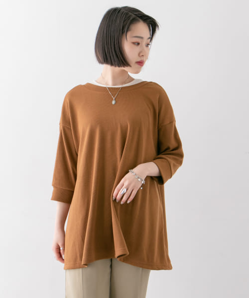 バックUフレアカットソー∴