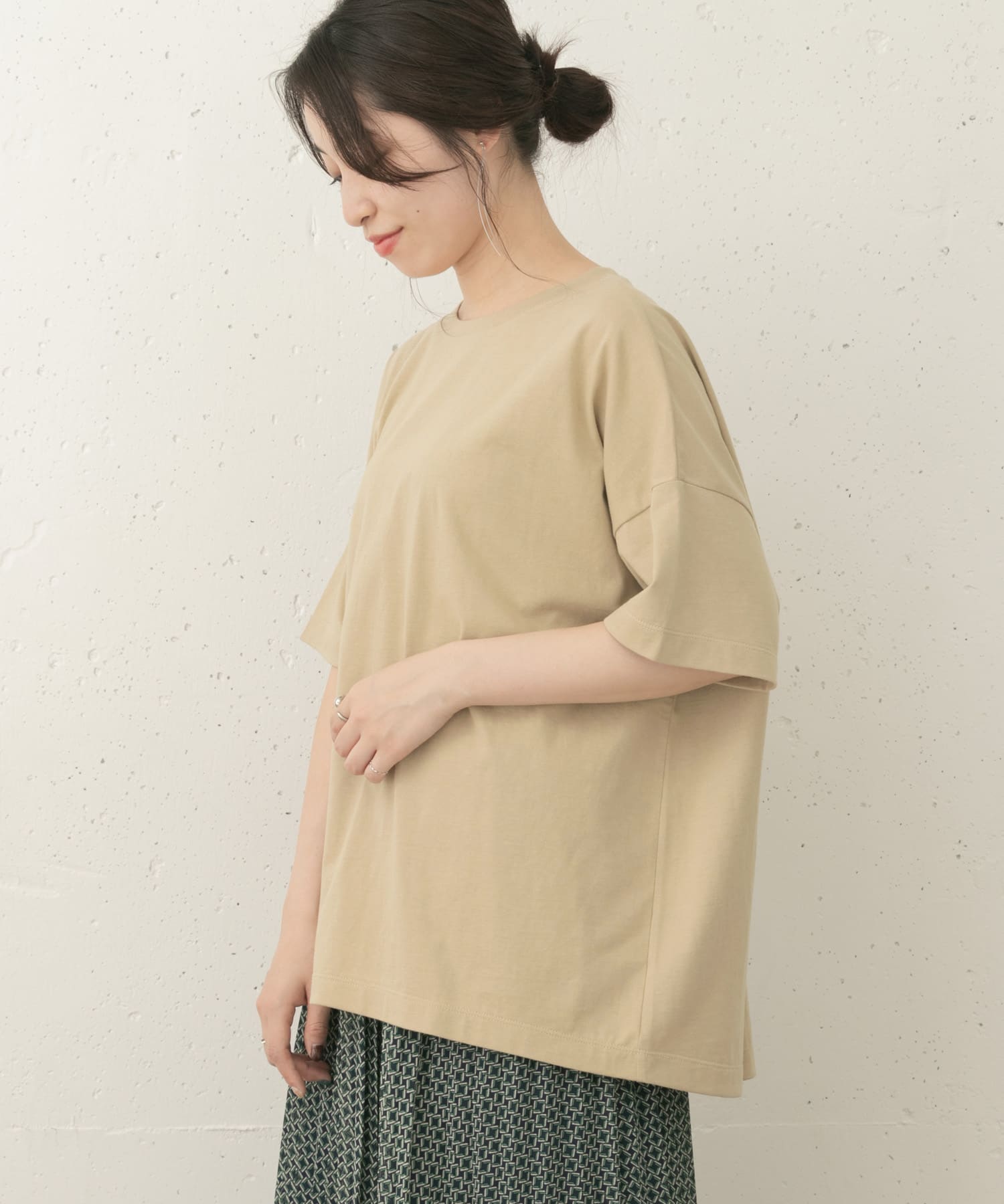 【BEIGE】F by ROSSO オーバーTシャツ∴