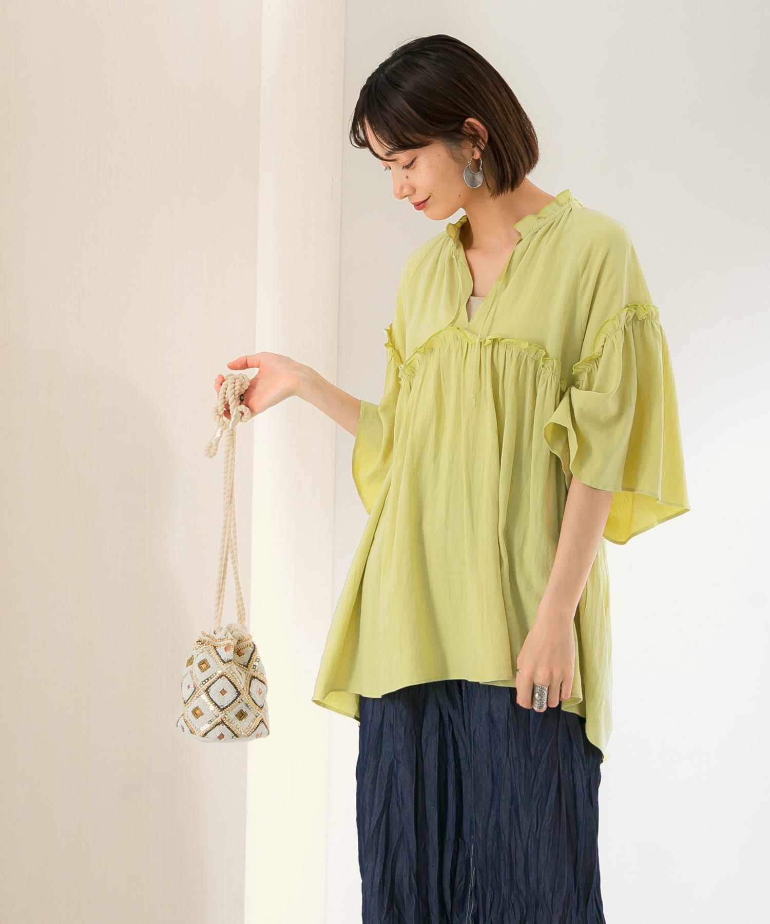 リネンギャザーチュニック[KE15-23D280]｜URBAN RESEARCH公式